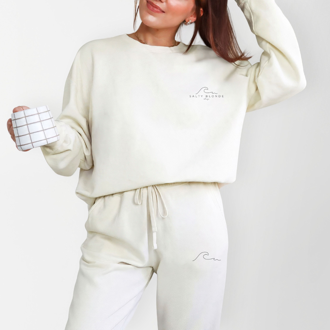 SB Wave Logo Ivory Sweatshirt