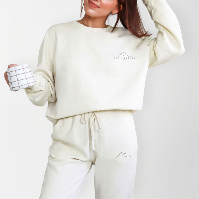 SB Wave Logo Ivory Sweatshirt
